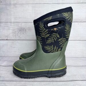 Bogs Youth 1 Classic Tall Cedar Sage Green Fern Waterproof Insulated Boots 78586